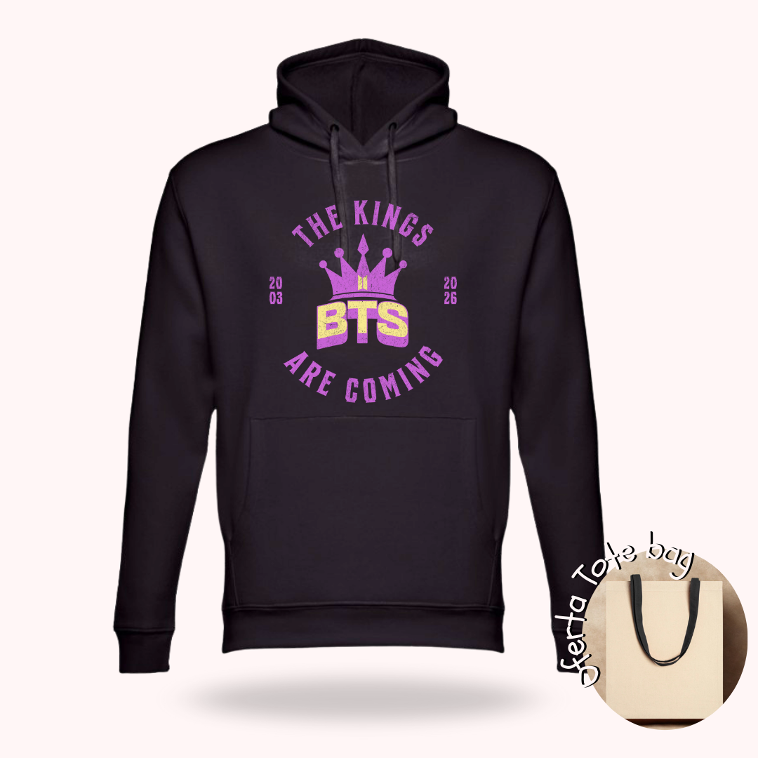 Hoodie BTS COMING com nomes