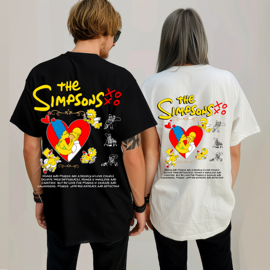 Conjunto Tshirt Casal Simpsons