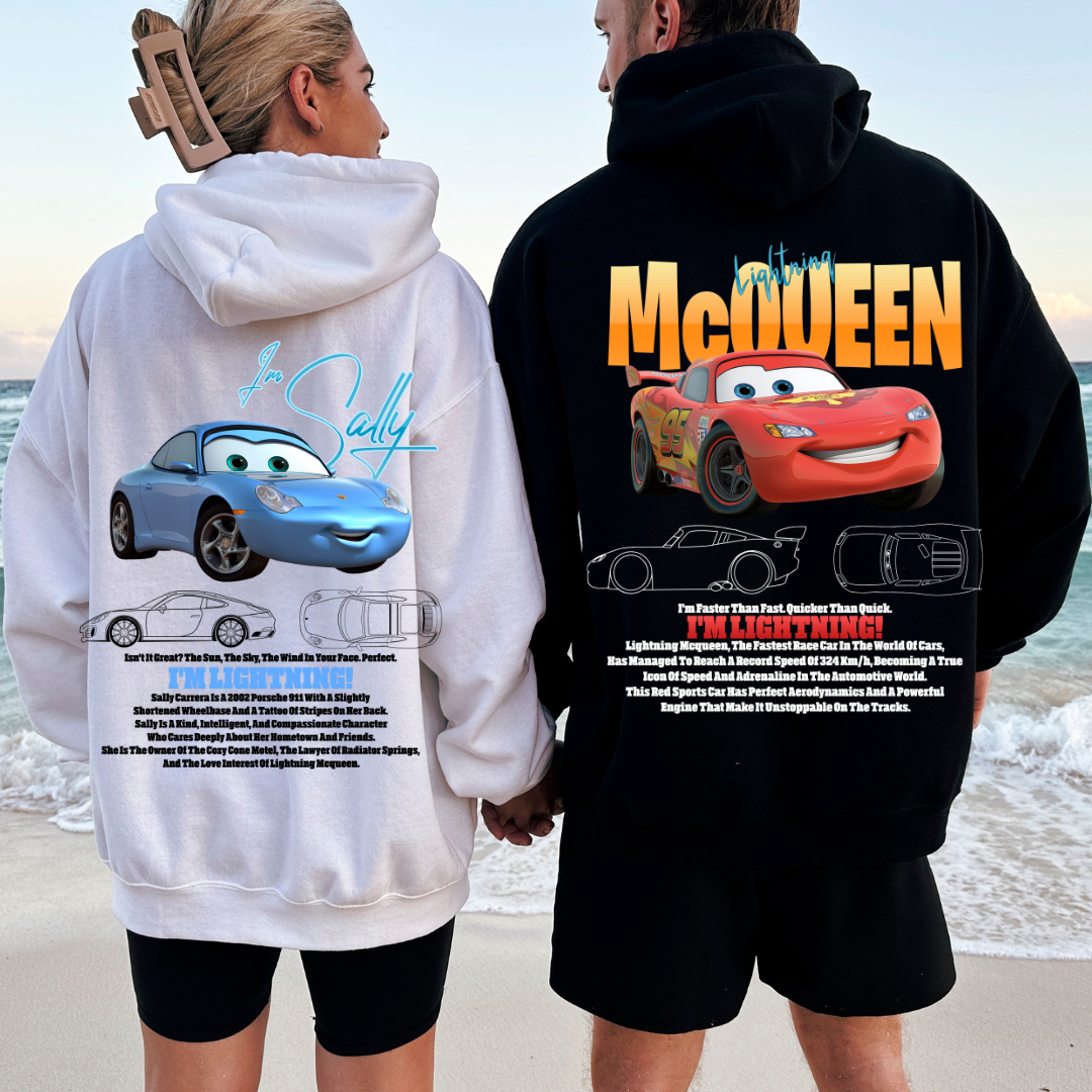 Conjunto de duas Hoodies Sally e Mcqueen