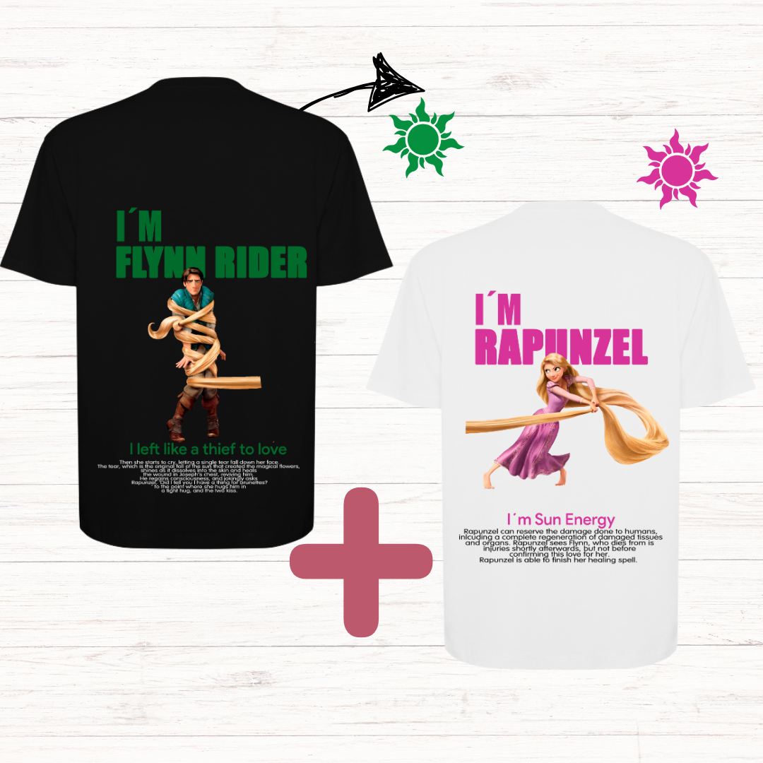 Conjunto 2 Tshirt Casal Entrelaçados
