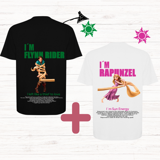 Conjunto 2 Tshirt Casal Entrelaçados