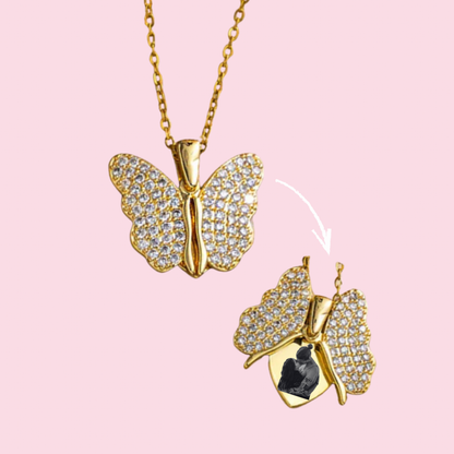 Colar Butterfly- Porta foto