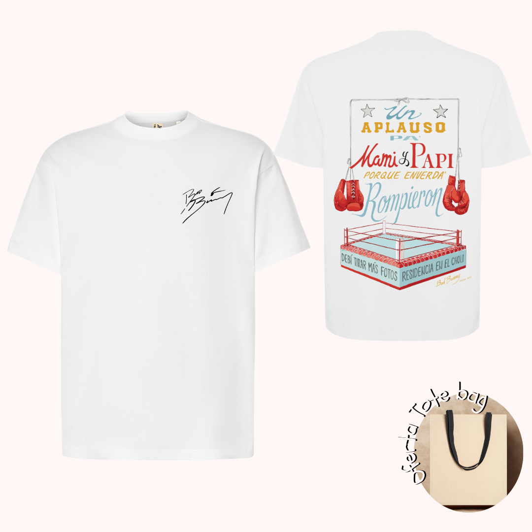 Tshirt Bad Bunny - Aplauso Mami e papi