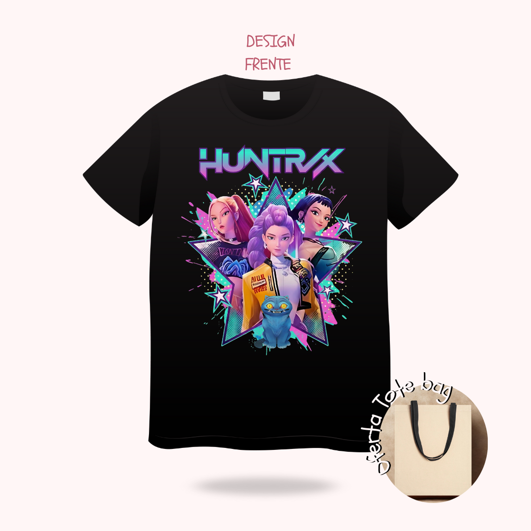 Tshirt Huntrix com Nome
