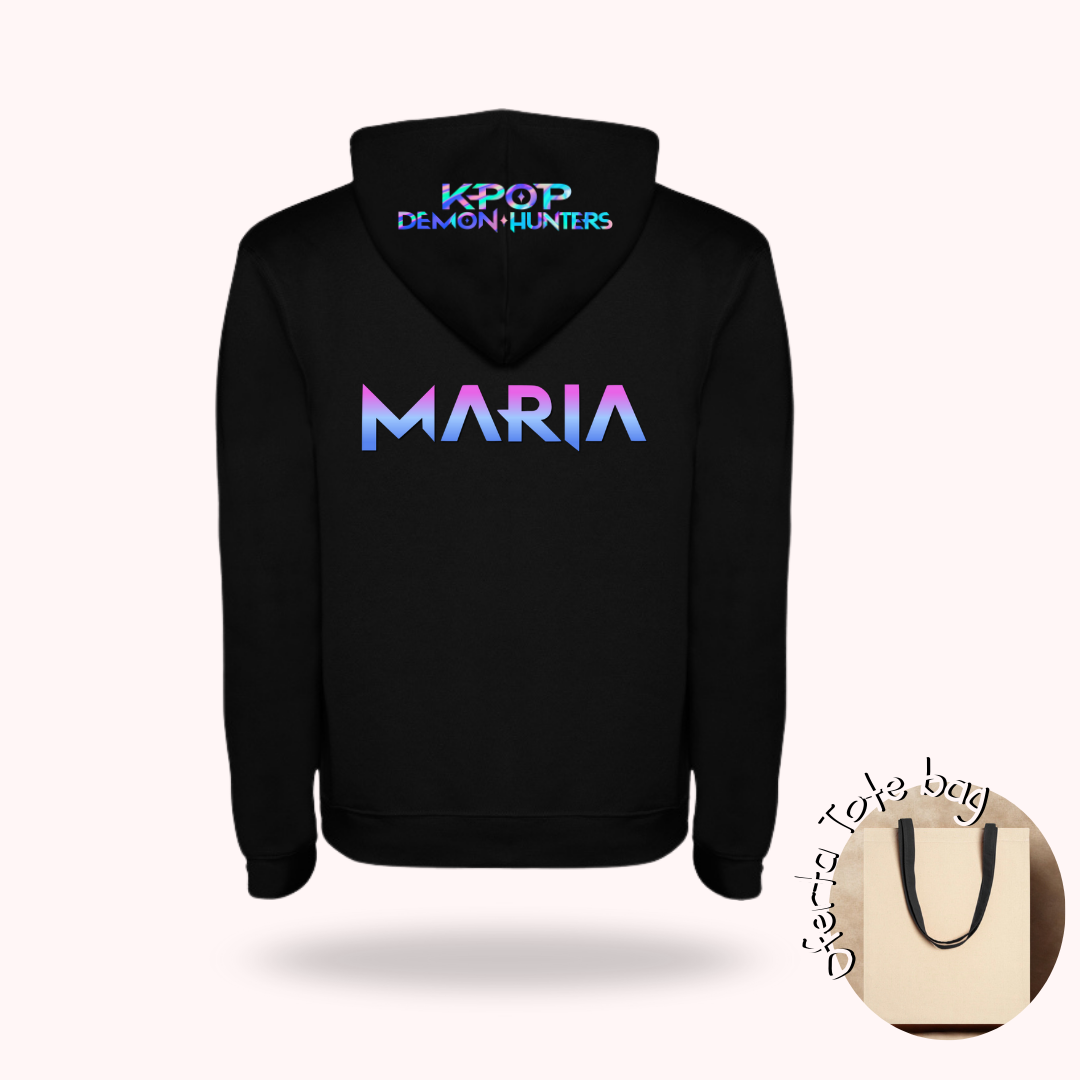 Hoodie huntrix com nome