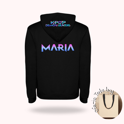 Hoodie huntrix com nome