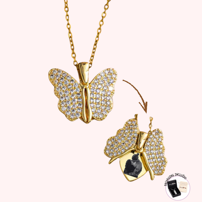 Colar Butterfly- Porta foto