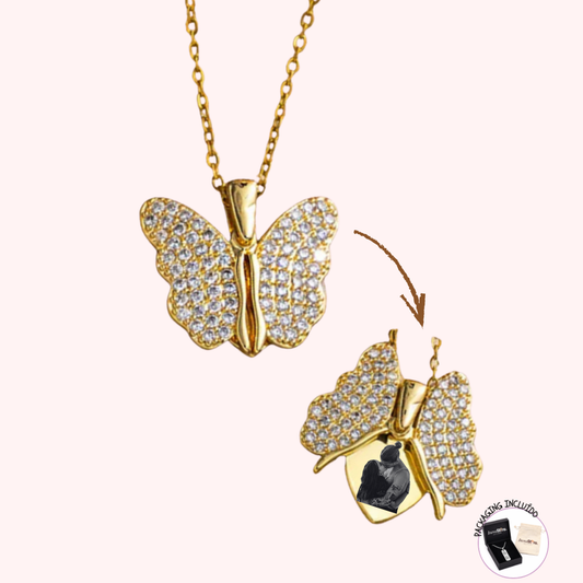 Colar Butterfly- Porta foto