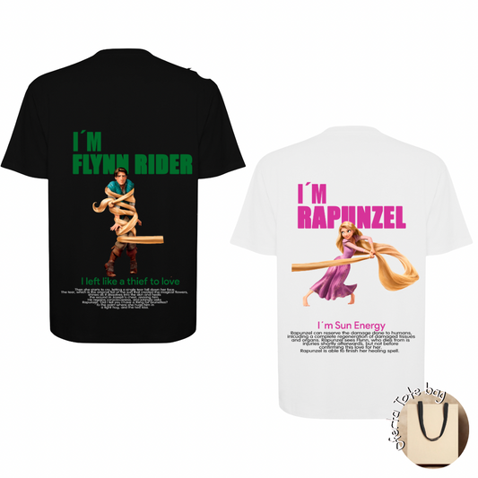 Pack 2 Tshirt Casal Entrelaçados