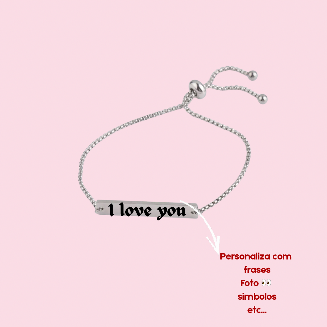 Pulseira Celeste - frente e verso