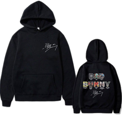 Hoodie Bad Bunny com assinatura 🐰