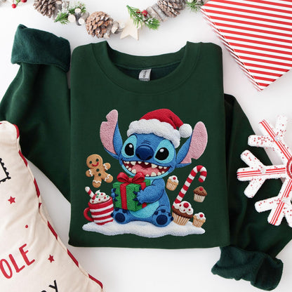 sweat efeito croche stitch