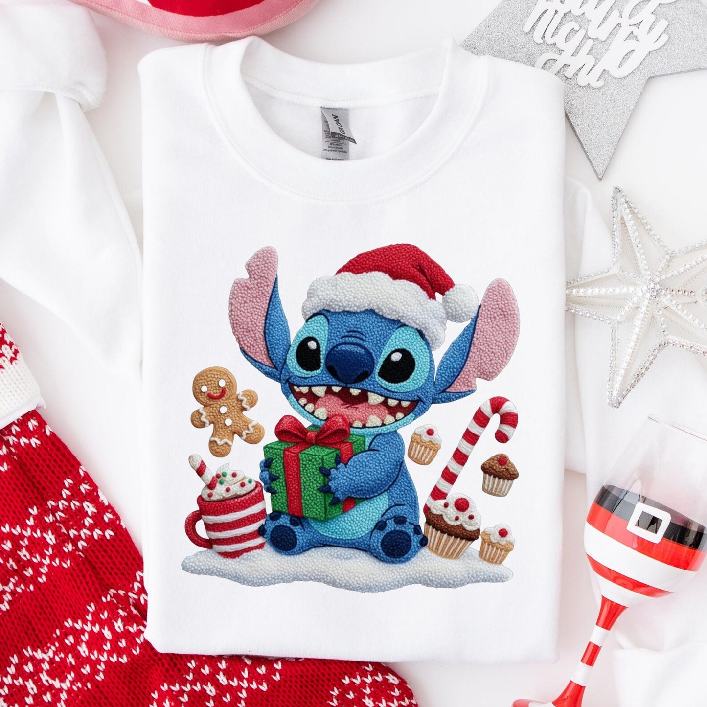 sweat efeito croche stitch