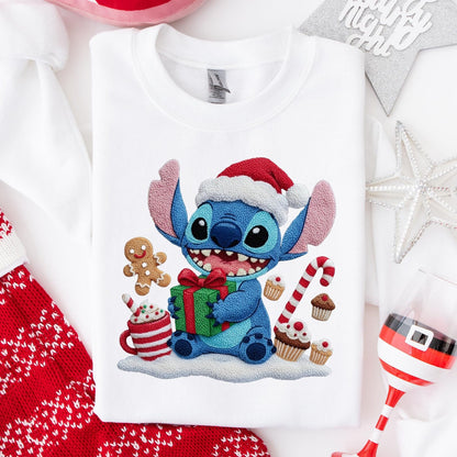 sweat efeito croche stitch