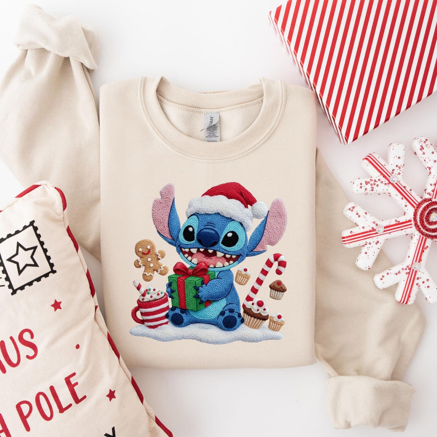 sweat efeito croche stitch