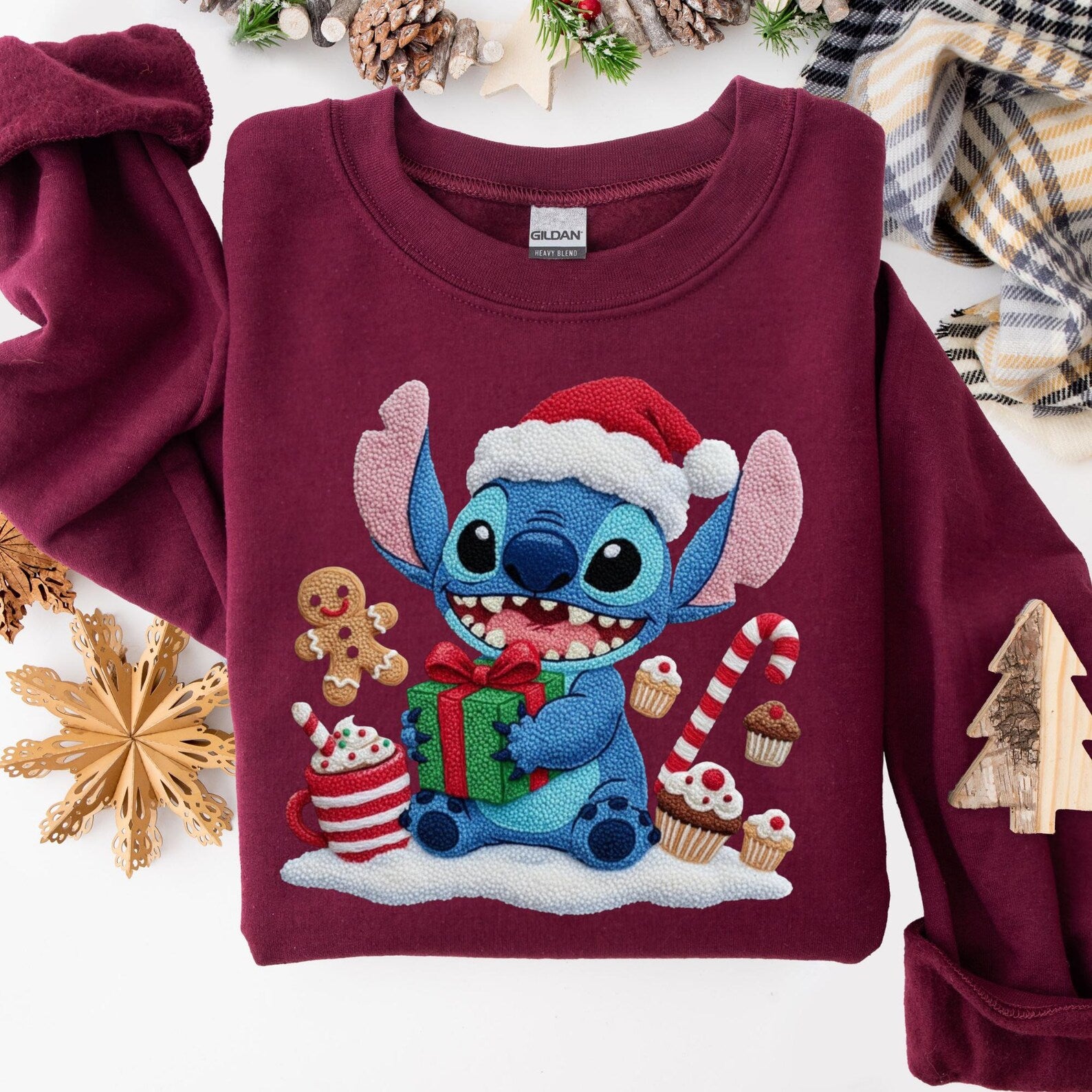 sweat efeito croche stitch