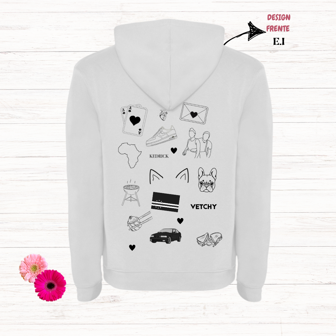 Hoodie Ilustação - símbolos