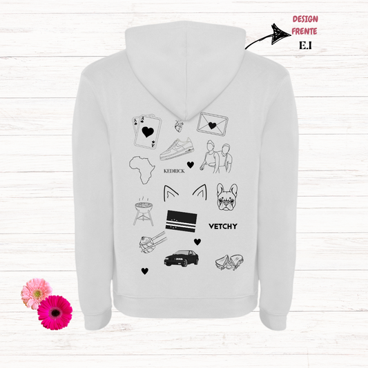 Hoodie Ilustação - símbolos